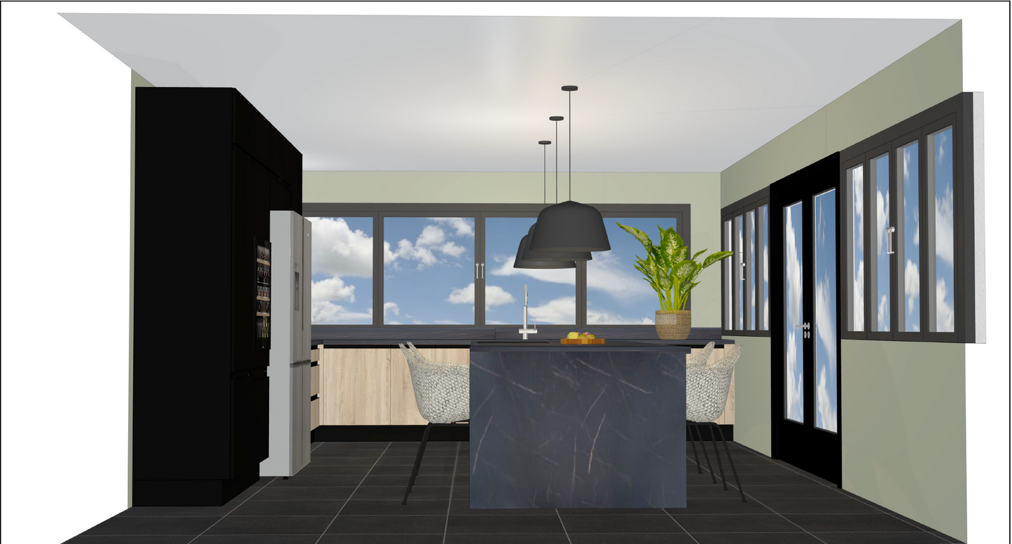 PLAN DE CUISINE ÉQUIPÉE – ARGENT (159 €)