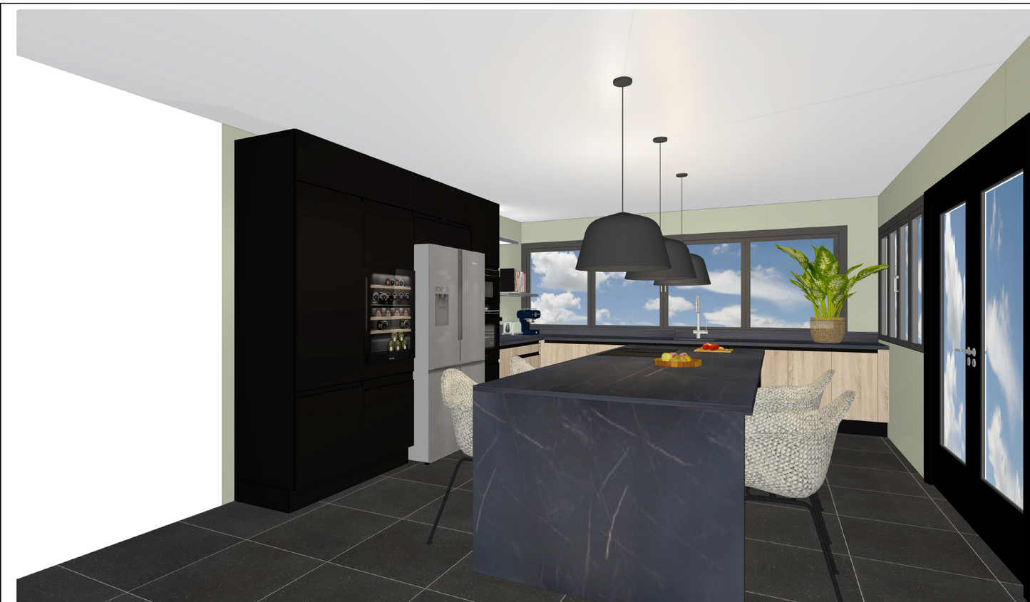 PLAN DE CUISINE ÉQUIPÉE – ARGENT (159 €)