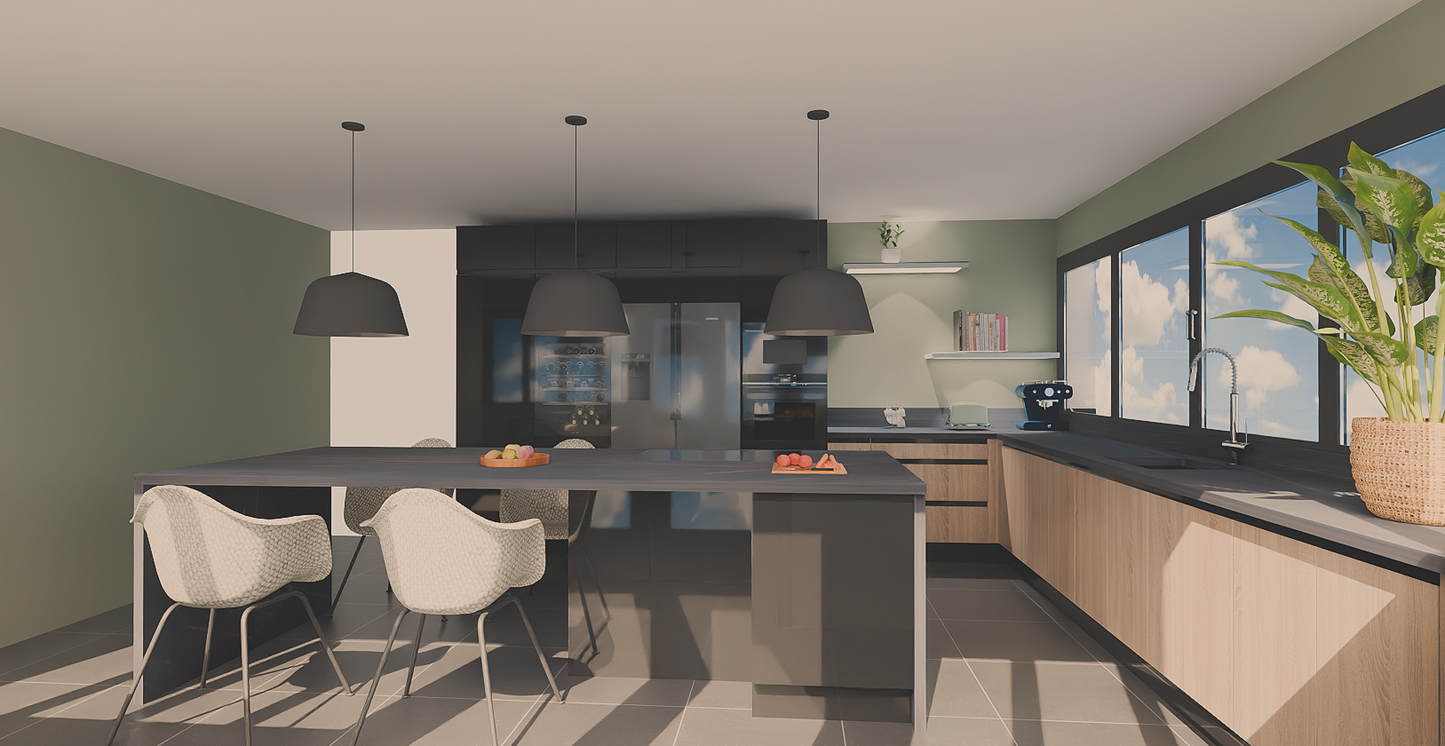 PLAN DE CUISINE ÉQUIPÉE – GOLD (279 €)