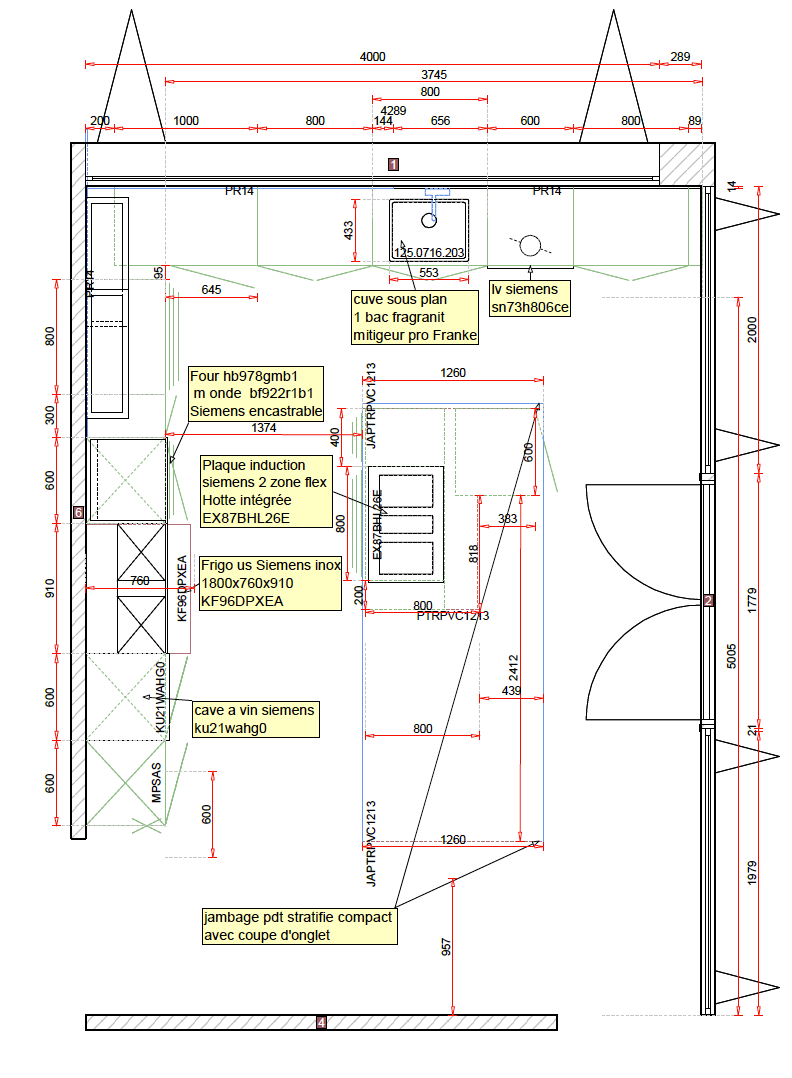PLAN DE CUISINE ÉQUIPÉE – GOLD (279 €)